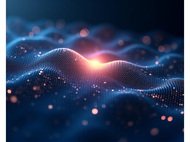 Pattern di dati biometrici complessi analizzati dall'AI per identificare segnali di sovrallenamento o periodi di riposo ottimale.